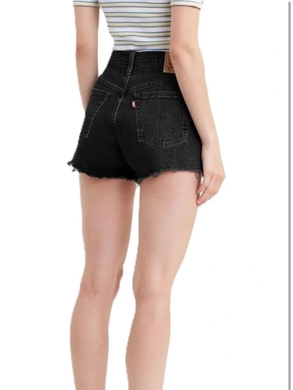 Levi's Women's 501 Original Shorts - Black 28 - Picture 2 of 9
